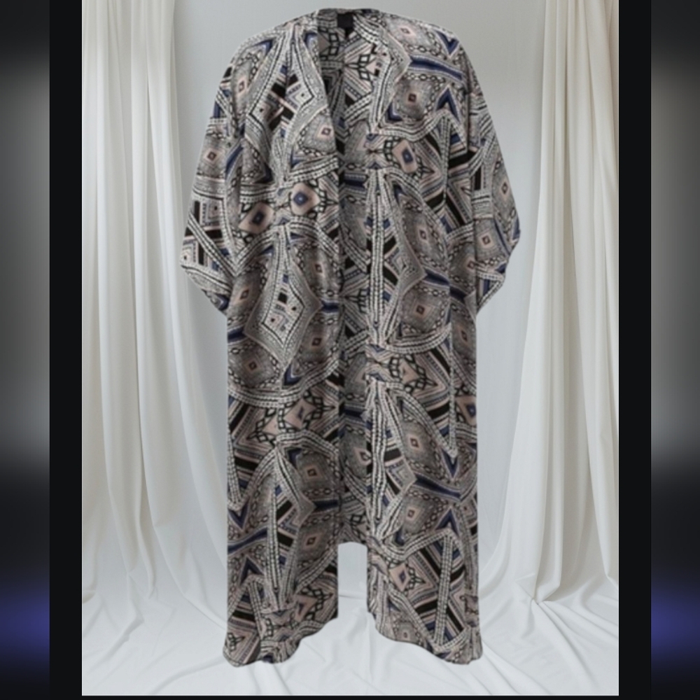 Mossimo high low Geometric  oversized  kimono cardigan